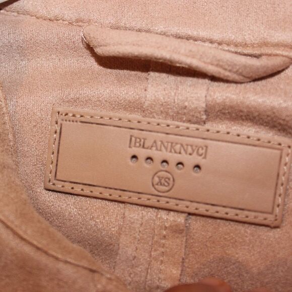 BLANKNYC suede moto  Jacket dusty pink Women Size XS - Picture 6 of 9